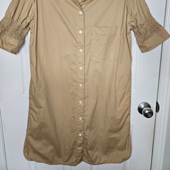 Calypso Shirt Dress in Beige small to medium - Picture 3 of 12